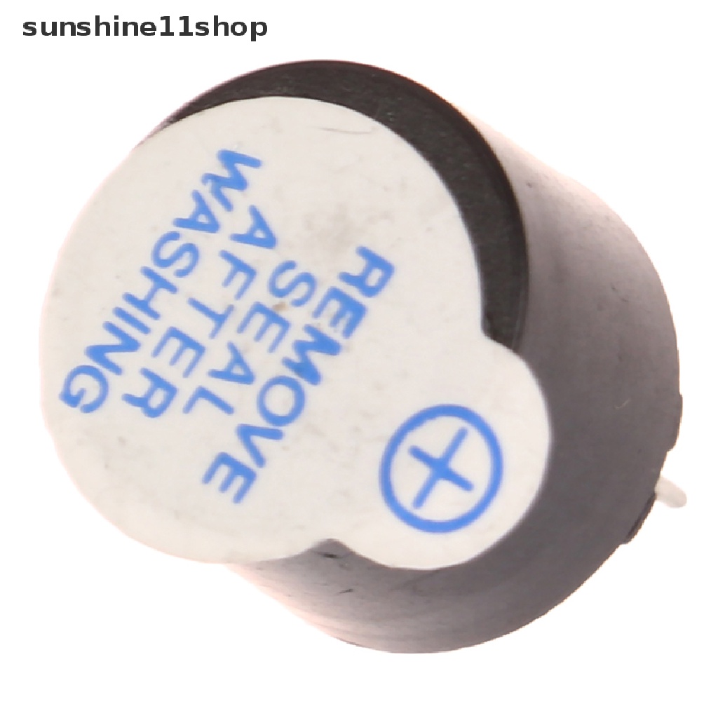 Sho 10PCS Aktif Buzzer 5V Magnetic Panjang Conous Beep Tone 12095mini Plug Speaker N