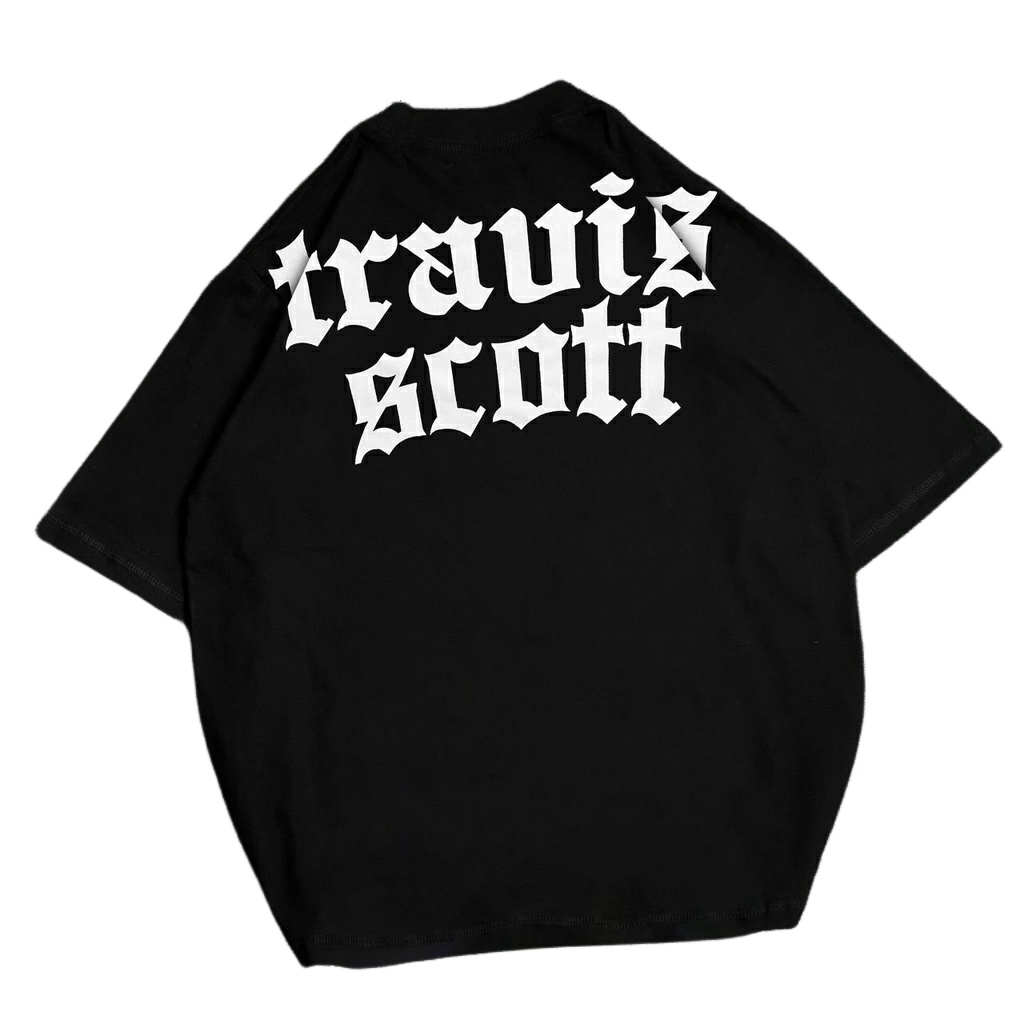 KAOS OVERSIZE /DISTRO OVERSIZE Cotton Combed T-SHIRT &quot;travis 01&quot;