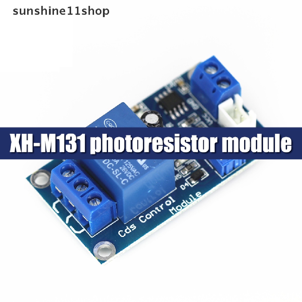 Sho XH-M131 DC 5V 12V Saklar Kontrol Cahaya Photoresistor Relay Modul Deteksi Sensor Kecerahan Modul Kontrol Otomatis N