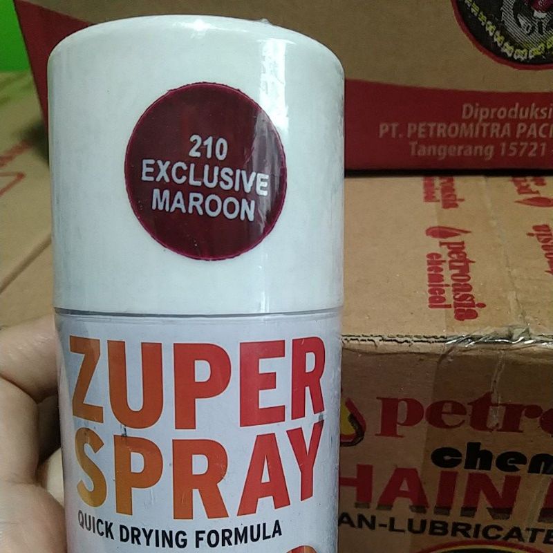 cat semprot pilok pilox zuper spray Exclusive maroon 210 150cc merah maroon marun tua