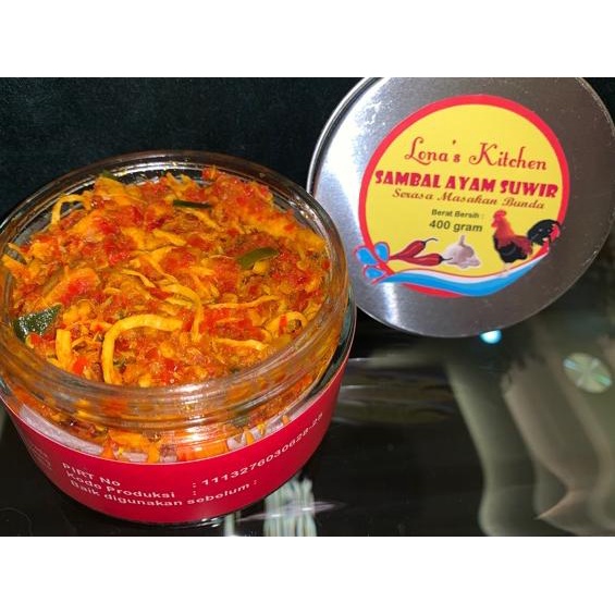 

☎ Ayam suwir pedas berat 400gram berat isi 200gram ☏