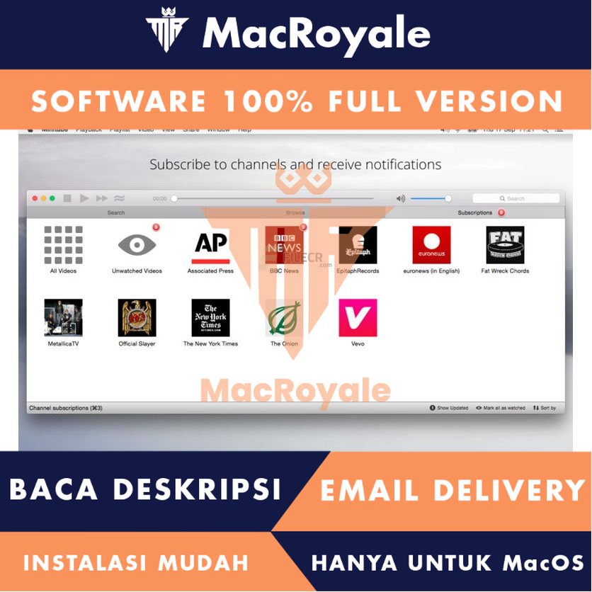 [MacOS] Minitube for YouTube Full Version Lifetime Full Garansi