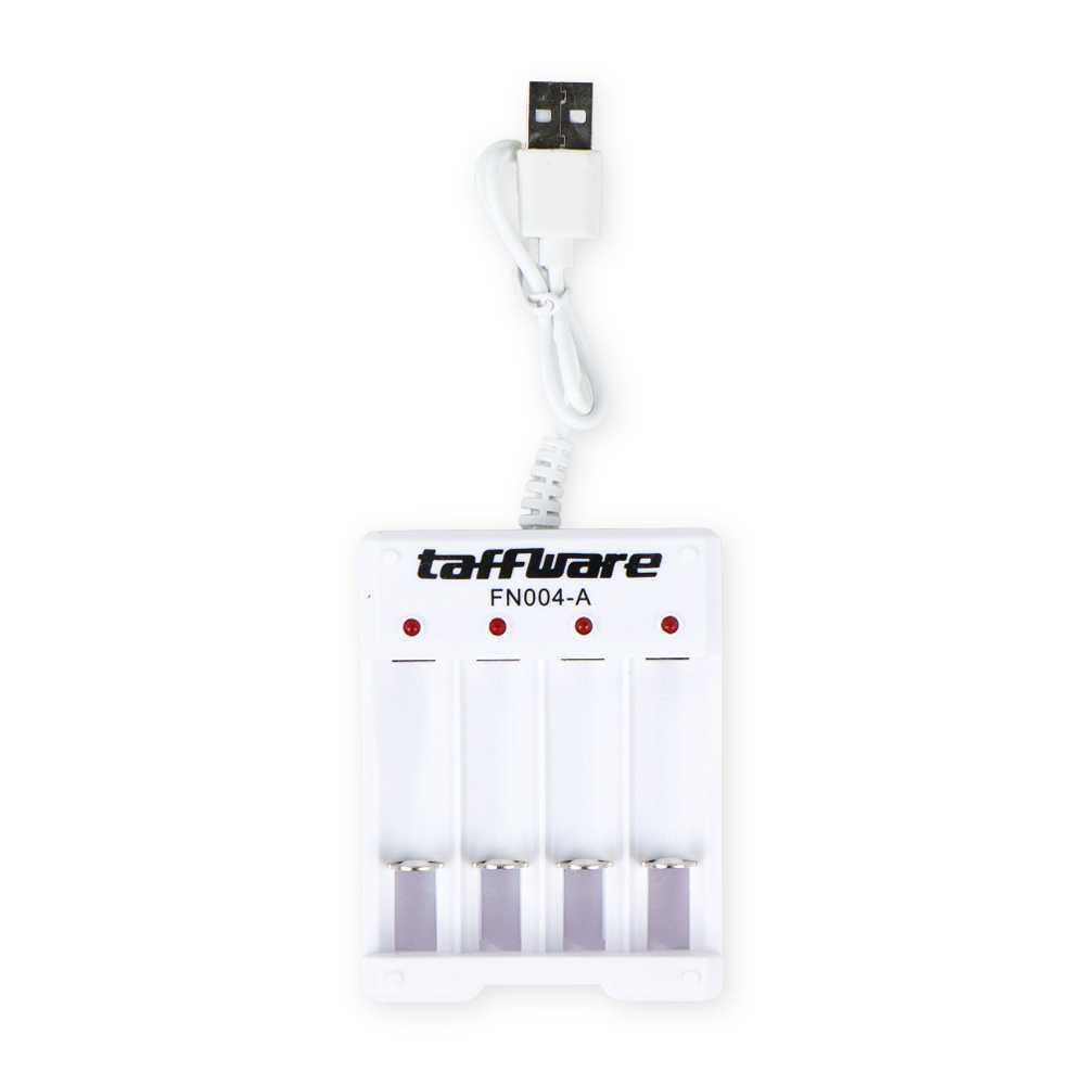 (BISA COD) FTIHSHP  Charger Baterai USB Plug 4 slot for AA/AAA - FN004-A