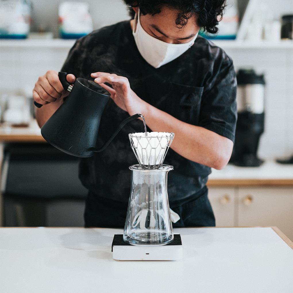 Stainless Steel Pembuat Kopi Dripper Tempat Penyimpanan Lipat Filter Kerucut Berdiri Travel Kantor Rumah Perlengkapan Minuman Hadiah