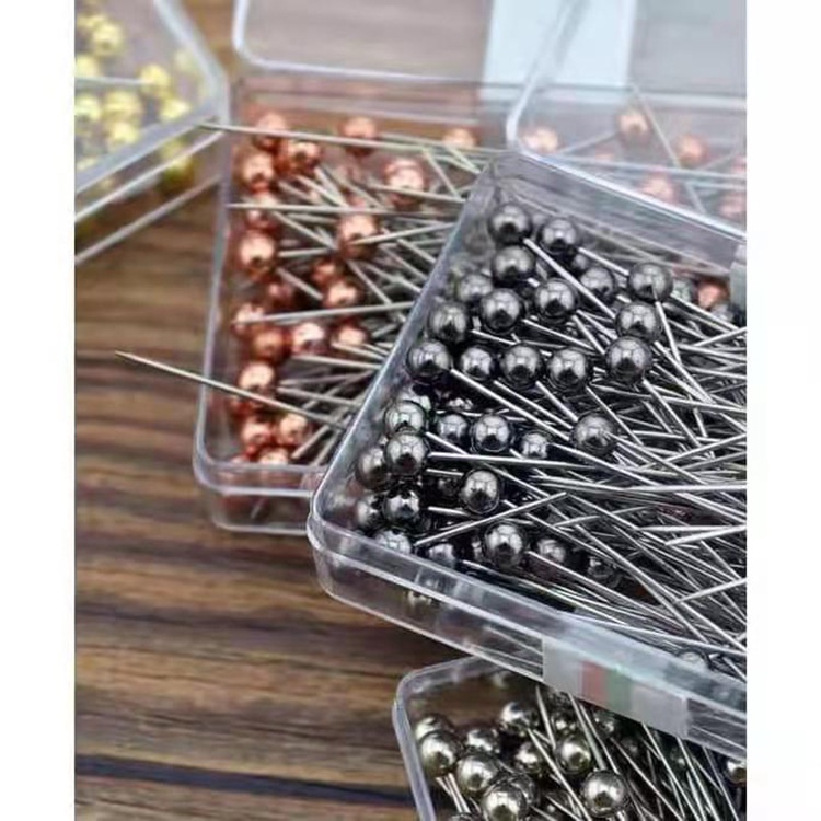 40pcs Alloy Shawl Pin Emas Pin Posisi Logam Pin Empat-Warna Pearlescent Pin