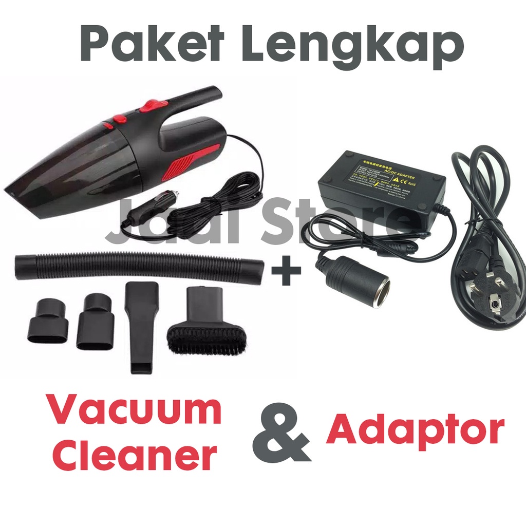 Set Vacuum Cleaner Mobil Adaptor Adapter Converter Vacum Cleaner Vacuum Cleaner Vacuum Cleaner Terba