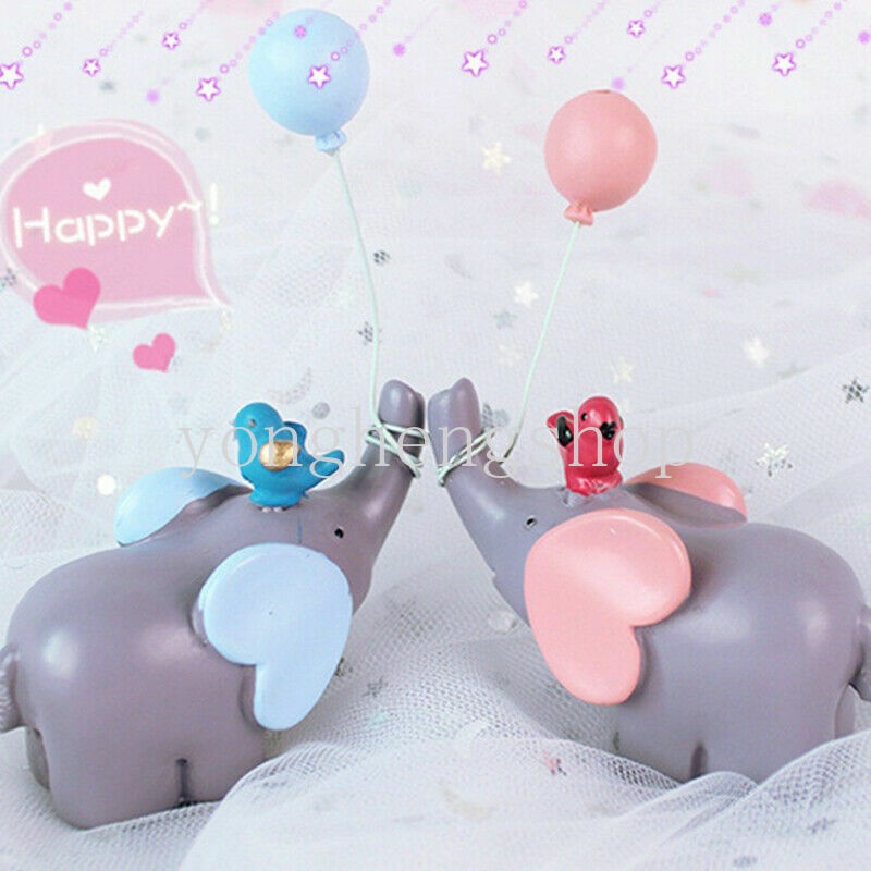 Topper Kue Bentuk Gajah Balon Untuk Dekorasi Pesta Ulang Tahun Pernikahan Baby Shower