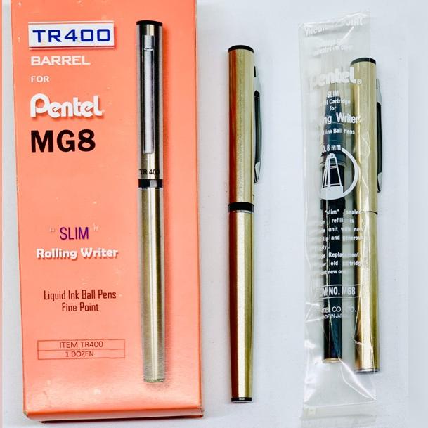 

X38 Bolpen / Pulpen Pentel Rolling Pen TR 400 MG8 (pcs) Include Refill PALING BAGUS ヺ