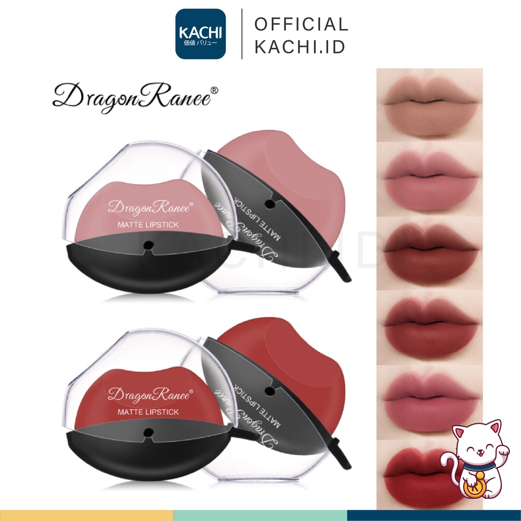 KACHI - DRAGON RANEE Lazy Lips Velvet Matte Lipstick Lipstik Bentuk Bibir DR009