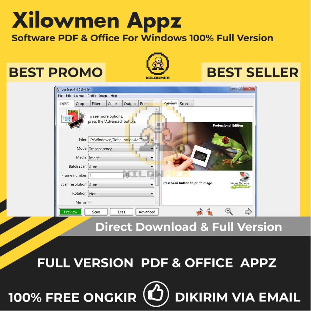 [Full Version] VueScan Pro PDF Lifetime Win OS - Software Scanner untuk Dokumen dan Foto