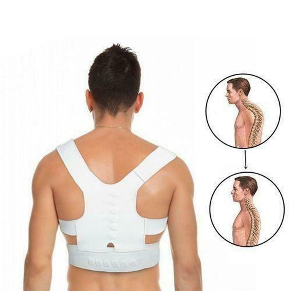 Korset Penegak Punggung Dengan Magnet Penyangga Punggung Memperbaiki Postur Tubuh Penyanggah Punggung Korset Punggung Terapi Tulang Punggung Bongkok Bungkuk Power Magnetic Posture Sport Backbone Corset