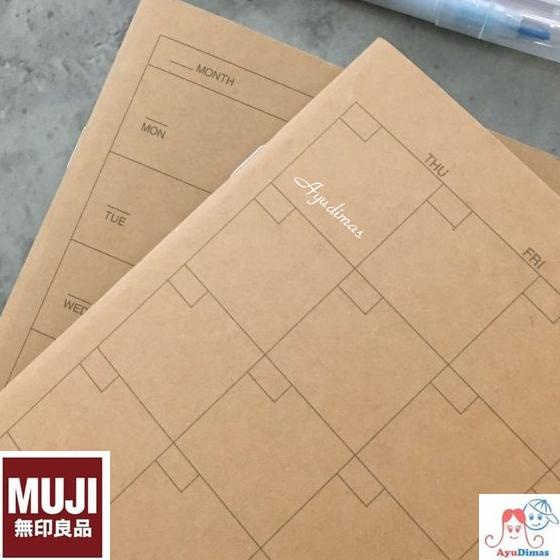 

MUJI - Monthly / Weekly Notebook A5 - Planner - Agenda HARGA DISKON