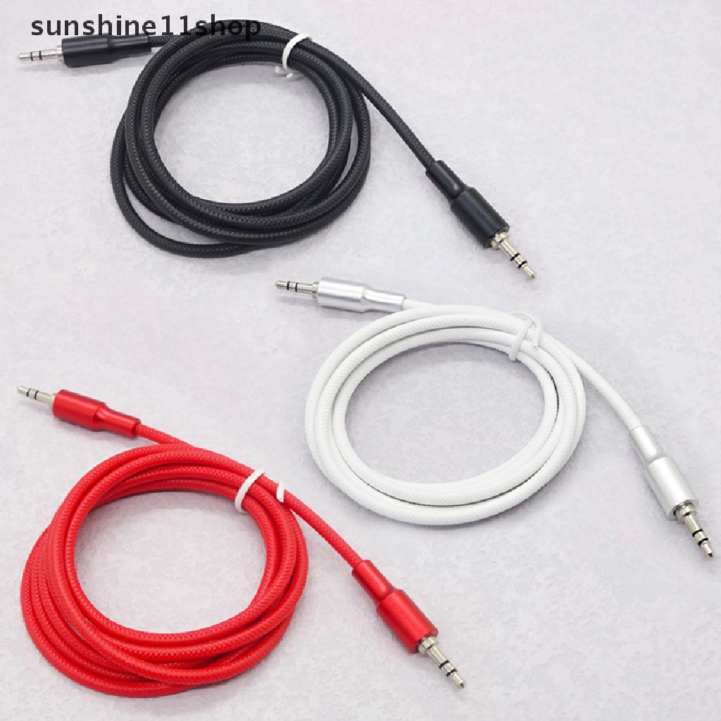 Sho Kabel Aux Speaker Kawat 3.5mm Male To Male Kabel Audio Untuk Adaptor Headphone Mobil N