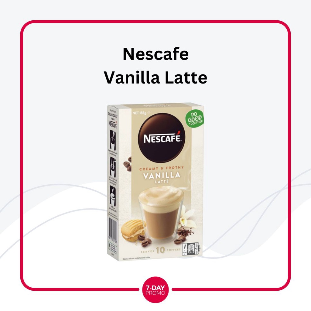 Nescafe Vanilla Latte Coffee 10 Sachets