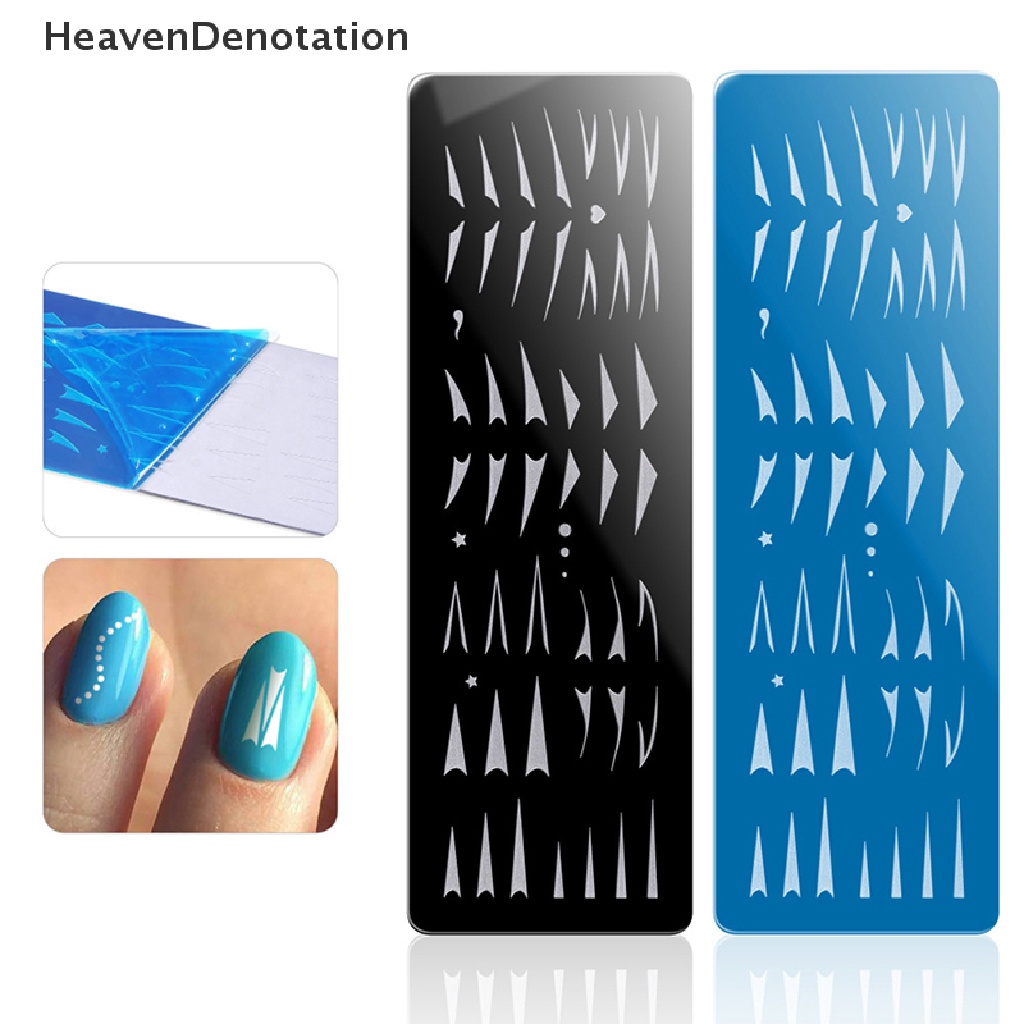 [HeavenDenotation] 1pc Paku Stamping Piring Gambar Kuku Geometri Bunga Stamp Plate Stensil HDV