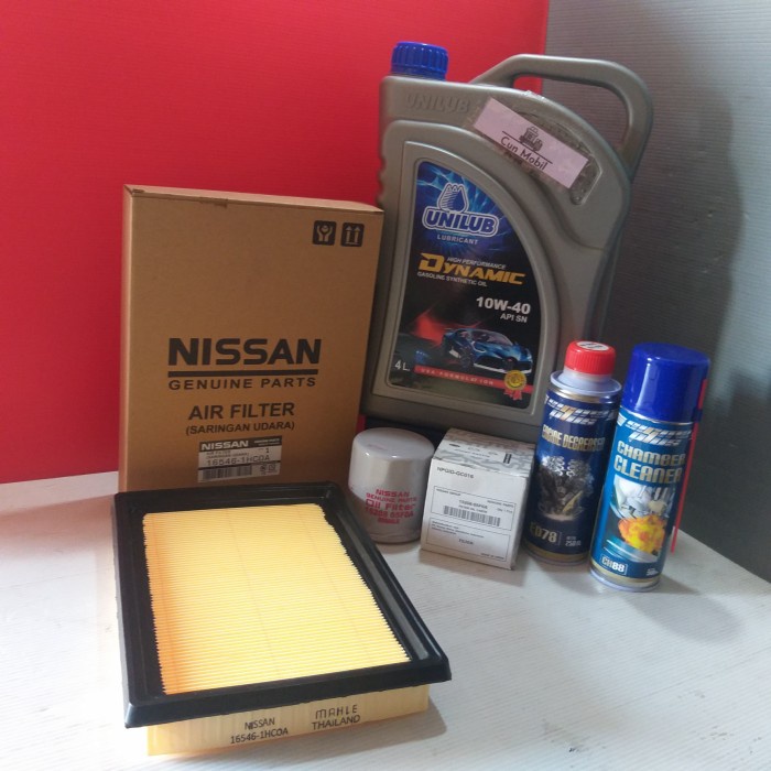 Paket oli mesin Unilub Dynamic 10W-40 Nissan March, Juke ada 5 item