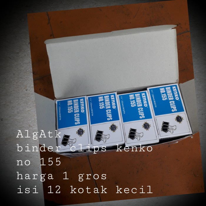

Terlaris Binder Clip Kenko No.155