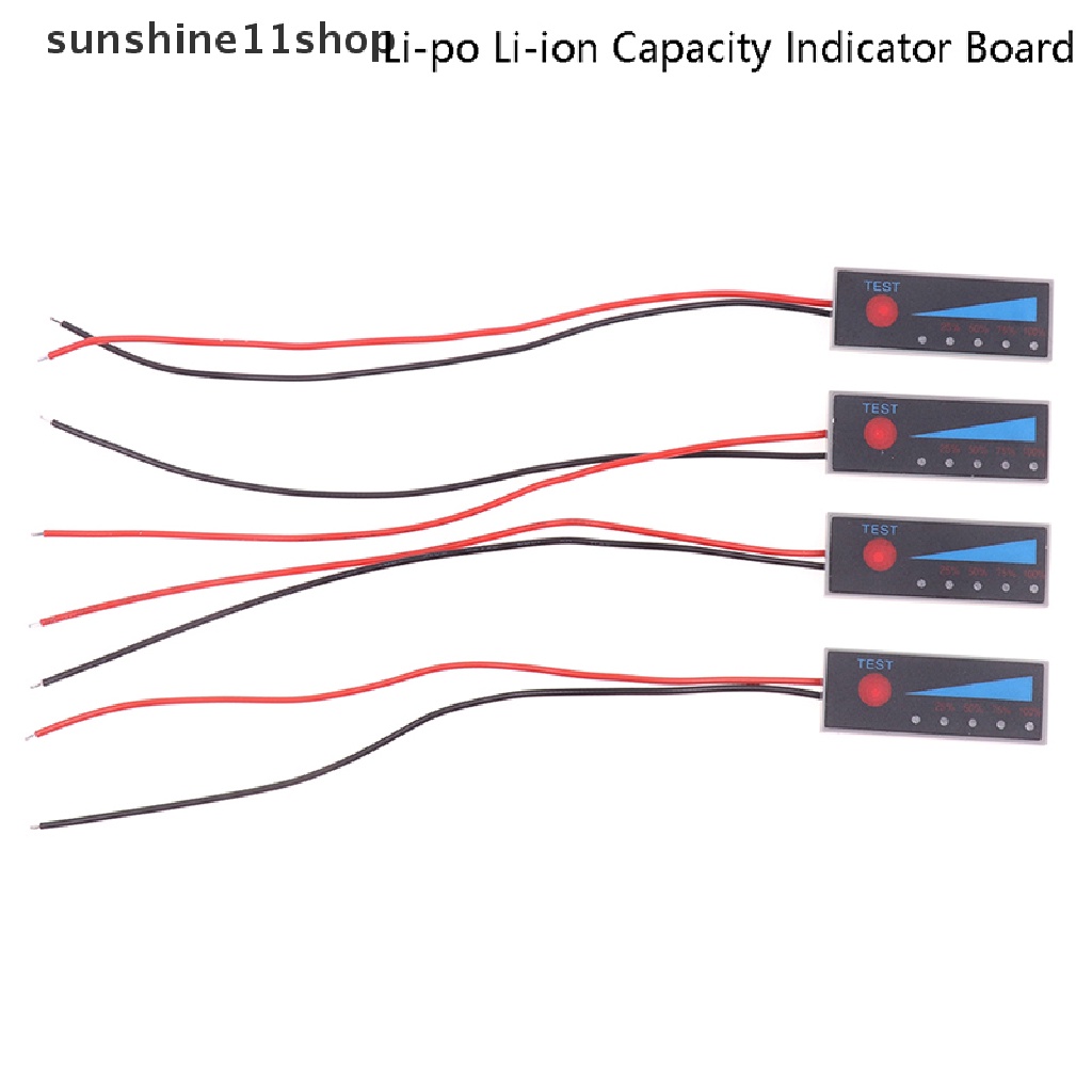 Sho 2S 3S 4S 5S 7.2-21V Papan Indikator Kapasitas Lithium Li-po Power Display N