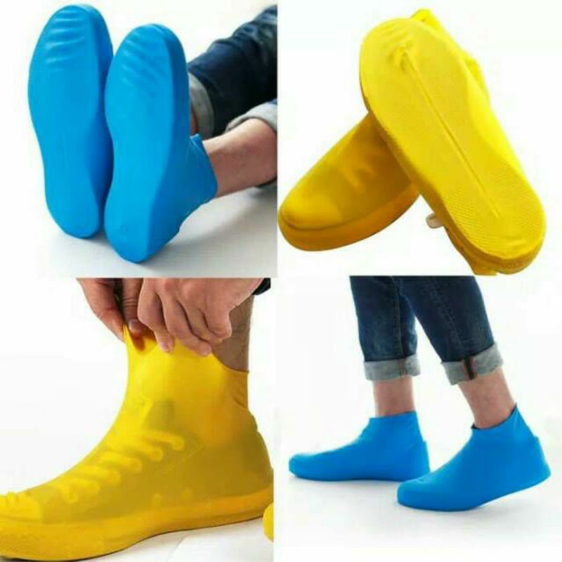 Karet cover shoes sepatu saat hujan/silikon pelindung sepatu anti air anti slip