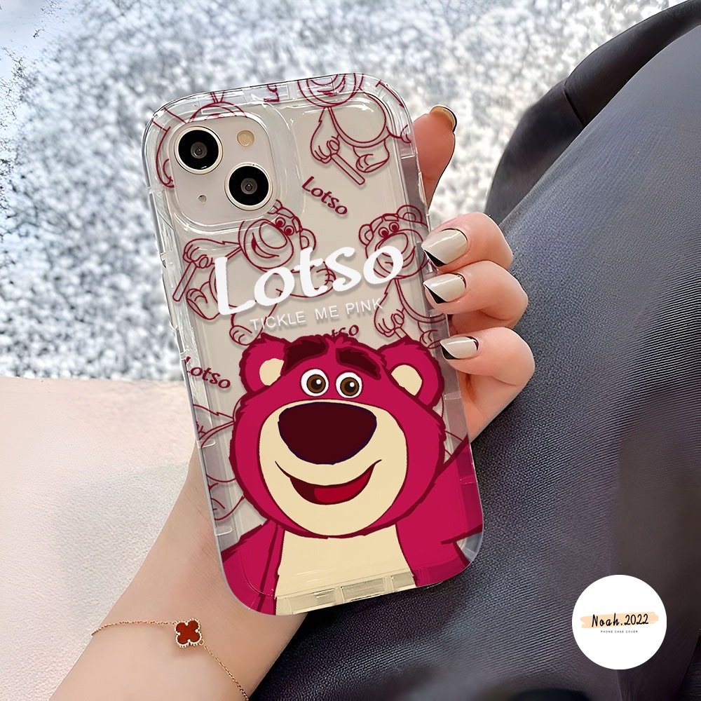 Case Manyo Beruang Strawberry Lucu OPPO A57 A55 A74 A77s A17K A16K A16 A77 A53 A11 A35 A1K A12 A95 A17 A15 A5 A52 A72 A92 A54 A32 A12E A5s A16s A9 A33 A15s A7 A3s Soft Airbag Cover