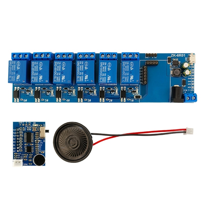 Modul Pengenalan Ucapan btsg 6ways Relay- Switch Module Kontrol Akurasi Tinggi