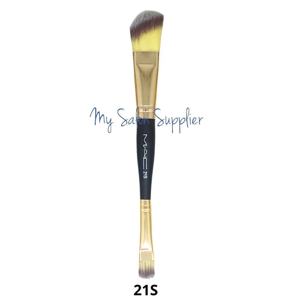 Kuas Eye Shadow / Foundation Highlight &amp; Contour Make Up Brush Double ended Merk 21s