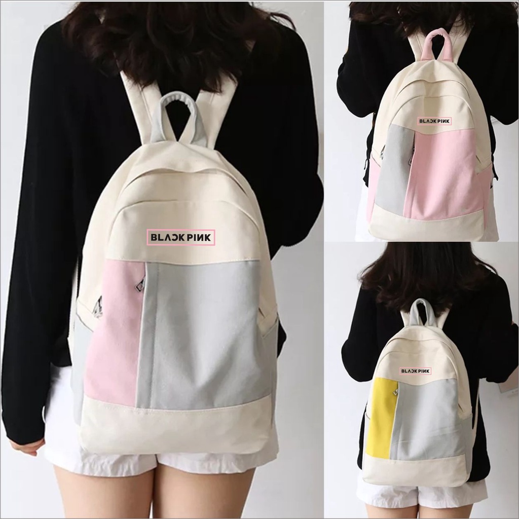 PVJ - Tas Blackpink Ransel Sekolah Remaja Anak Wanita Unisex