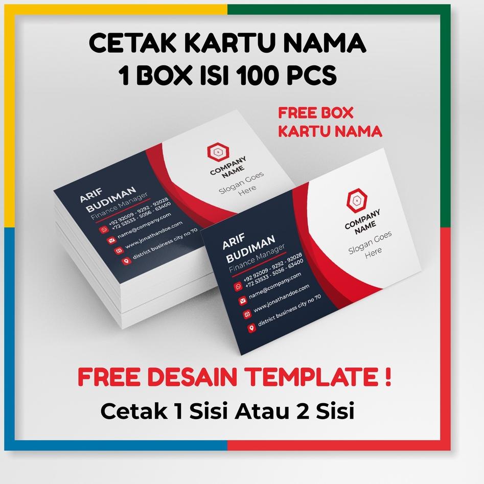 

Obral Menarik Kartu Nama 1 Box Isi Free Box - Geo Grafika