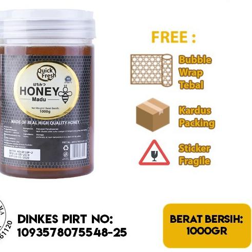 

COD |BMH|Madu Murni Asli Quick Fresh Honey 1kg (Bucket Plastik)