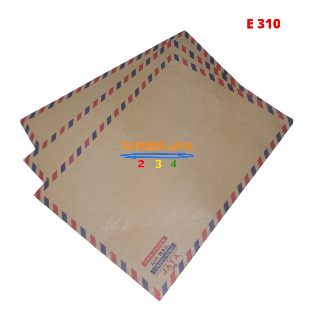 AMPLOP COKLAT AIRMAIL TALI KIKY K310
