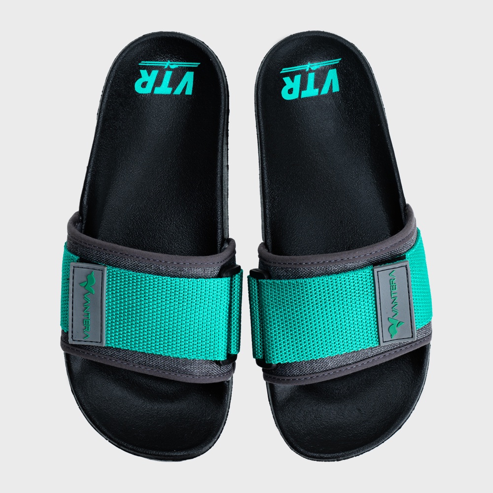 Vantera Official - Achernar Black | Sandal Slipper | Sandal Pria | Sandal Wanita | Sandal Unisex