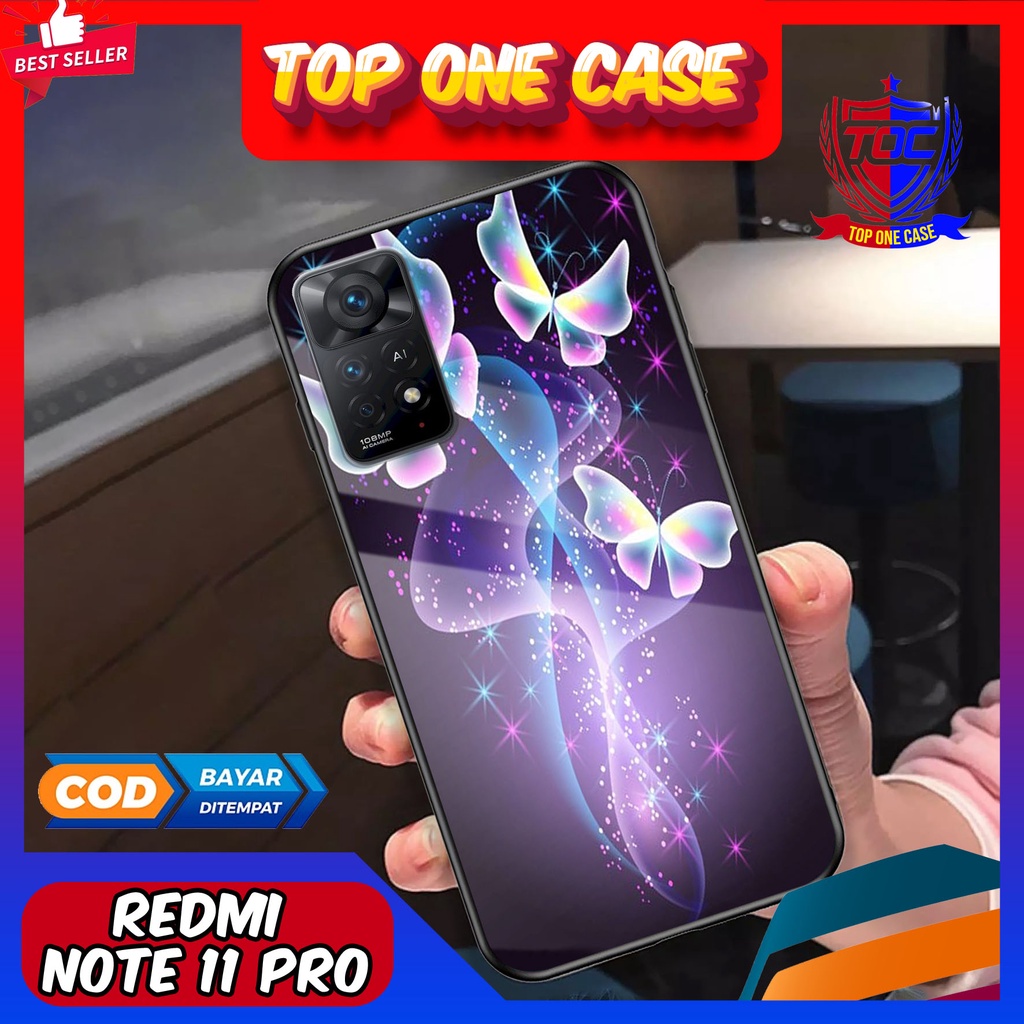Case XIAOMI REDMI NOTE 11 PRO - Casing REDMI NOTE 11 PRO Terbaru Top One Case [ MOTIF BUTTERFLY ] Ca