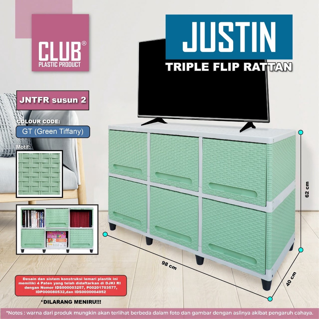 lemari flip club/lemari plastik club