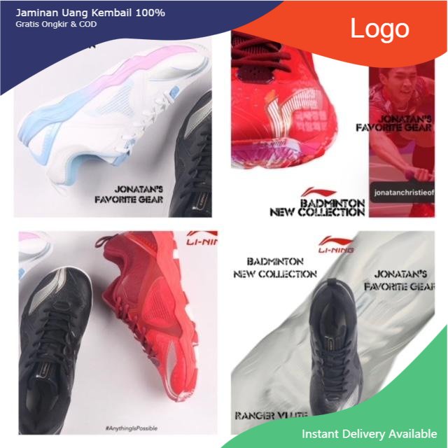 distrosteam SEPATU BADMINTON LINING RANGER VI LITE ORIGINAL JONATAN'S FAVORITE GEAR