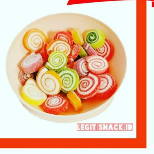 

♛ Jelly Thailand Roll Lingkaran / Permen Jeli Kiloan / Jely Buah 500 Gram ✭
