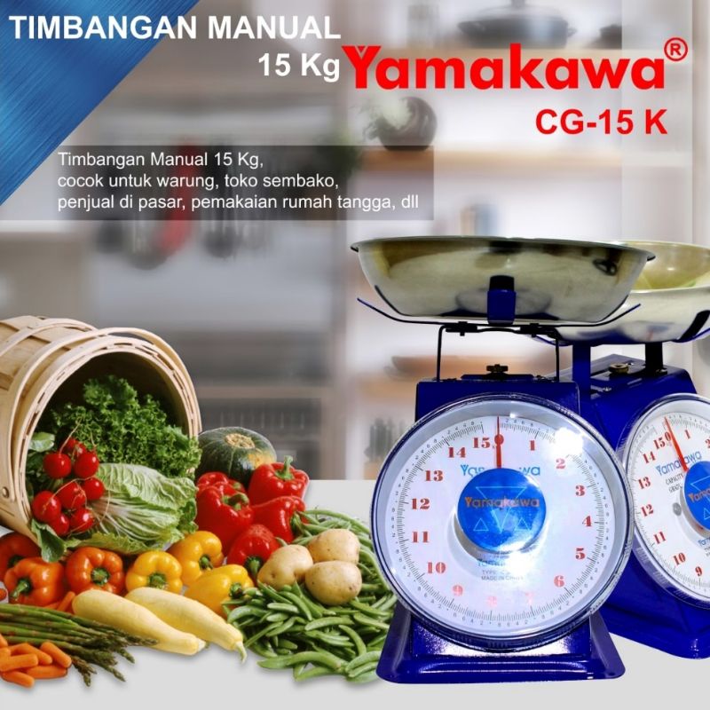 Timbangan Manual Analog Jarum Buah Sayur Dapur Barang 5kg/10kg/15kg/20kg