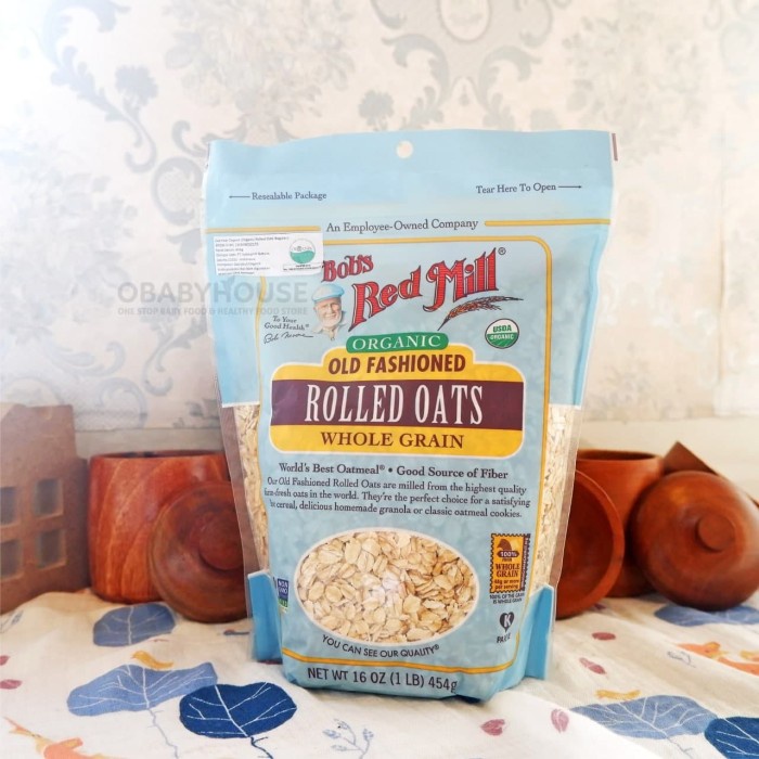 

Bobs Red Mill Organic Old Fashioned Rolled Oats 454gr