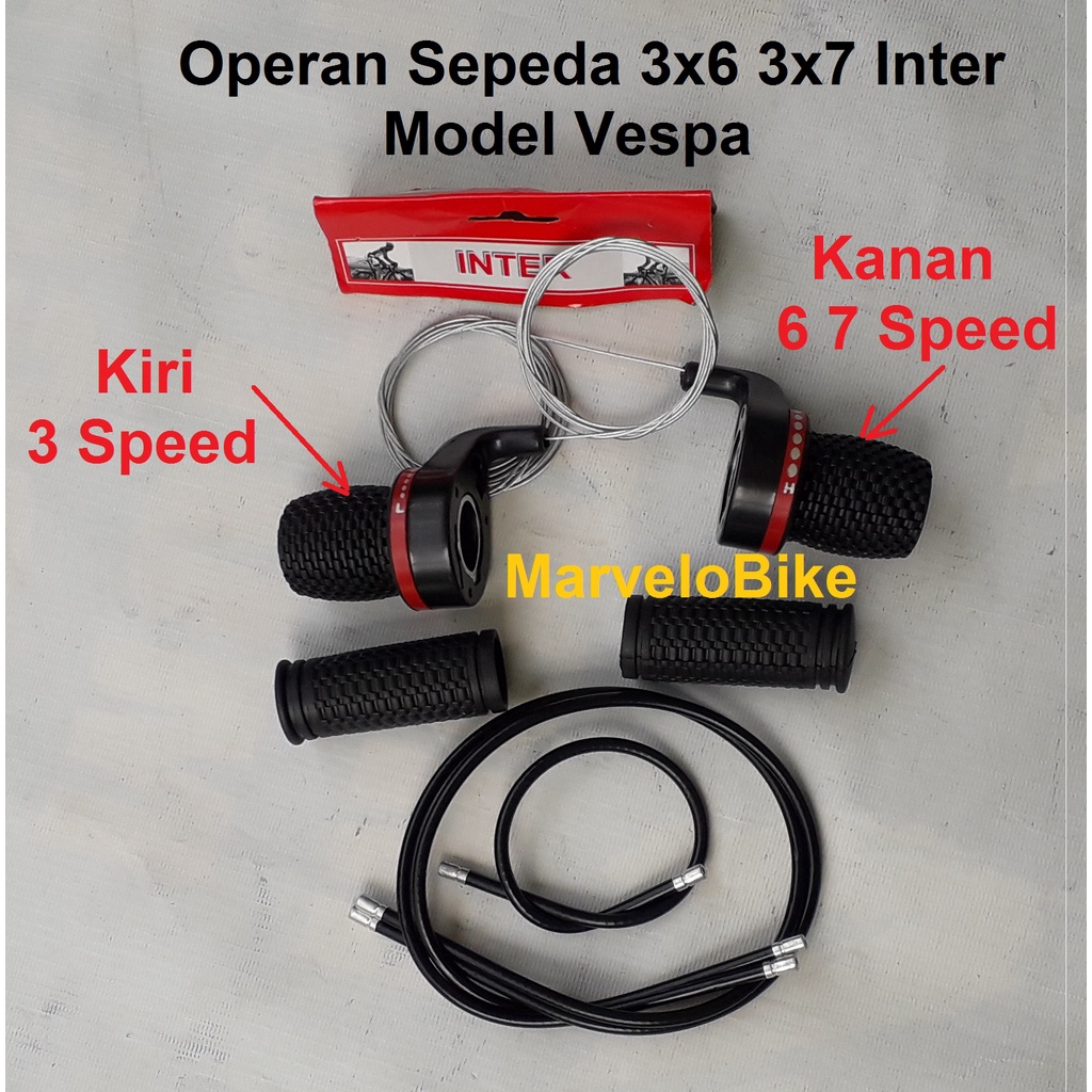 Shifter Operan Sepeda 3x6 3x7 Model Vespa Inter