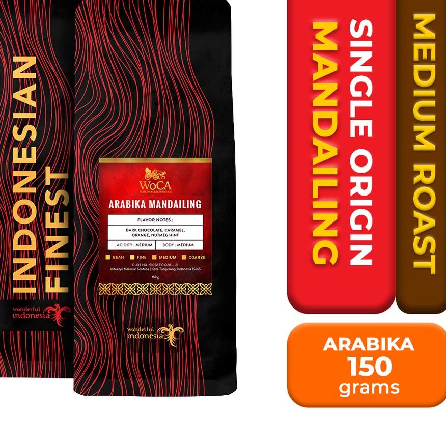 

➨ WoCA Arabika Mandailing 150 gram ▲