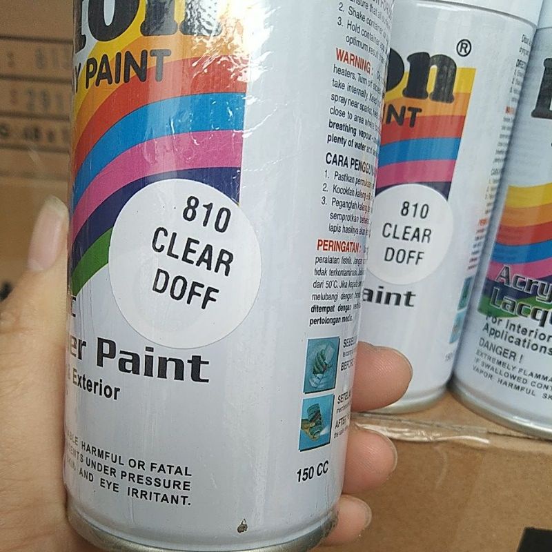 cat semprot Pilok pilox diton 150cc clear doff 810 clear doff pernis pernis doff