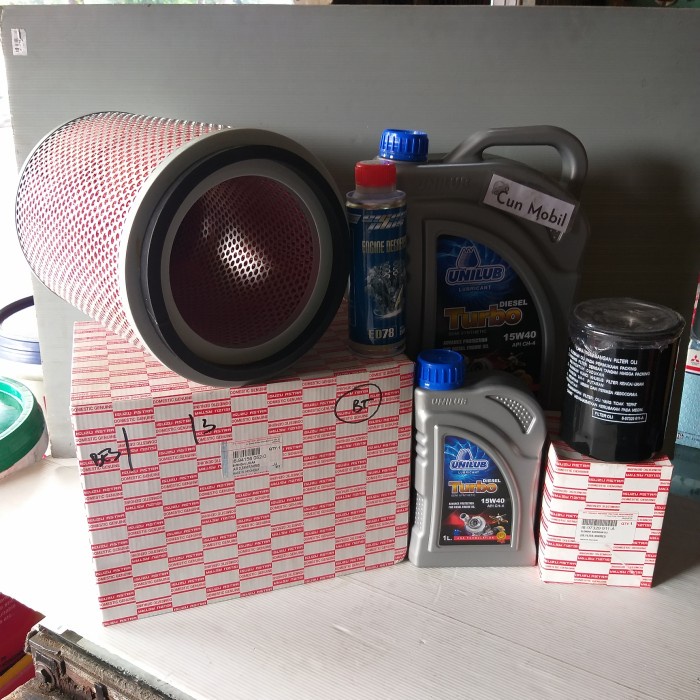 Paket oli mesin UNILUB Turbo Diesel 15W-40 Isuzu ELF EURO ada 4 item