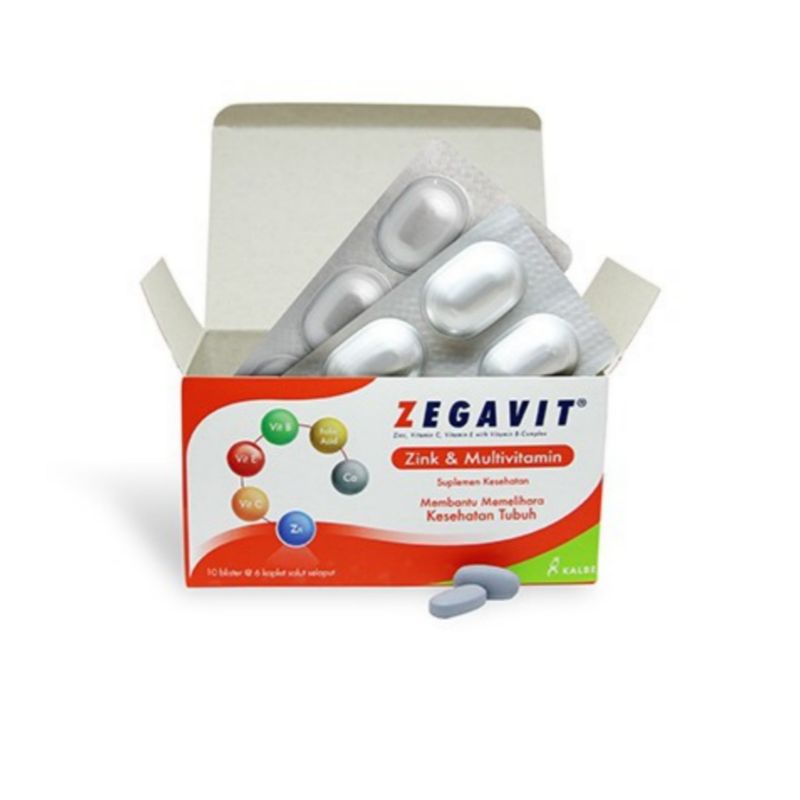 Zegavit Zinc dan Multivitamin Box Isi 10 Blister @ 5 Kaplet