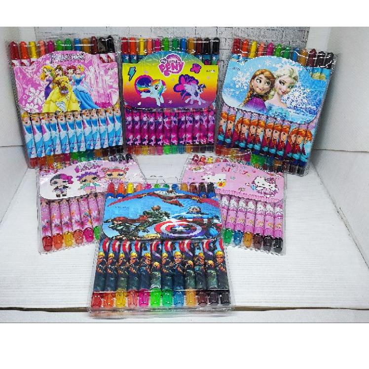 

T38 Crayon/krayon putar PANJANG 12w/ Rolling Crayon / crayon putar fancy 12w PROMO SPESIAL ♝