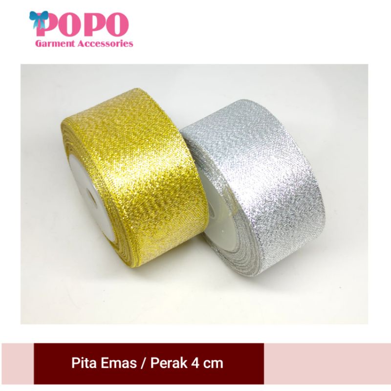 pita emas 11/2inchi (4cm) per Roll