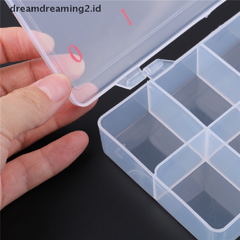 (dream) 10cells fake nail art tips box Tempat Penyimpanan fake nail art tips box case.