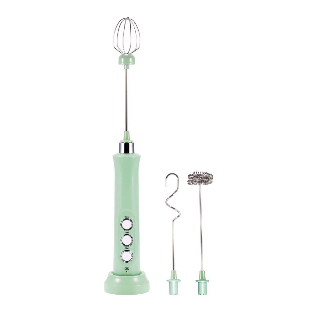 Rechargeable Electric Whisk Agitator Pengaduk Creamer Kocokan Otomatis