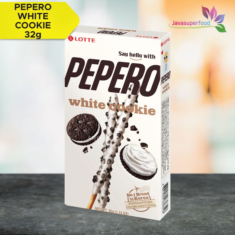 

Lotte White Cookie Pepero 32g/Biskuit Coklat Rasa Original Cookies Asli