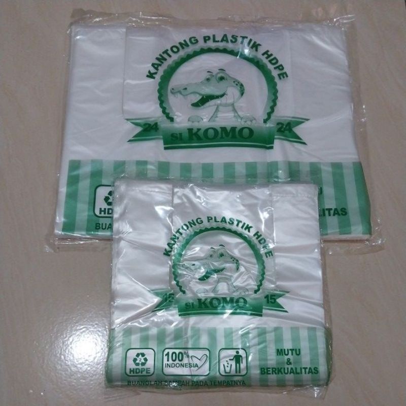 Kantong Plastik Bening/Kantong Kresek Alamo Uk 15/24