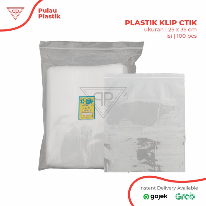 Murah Klip Ctik 25X35 / Plastik Baju / Kantong Plastik