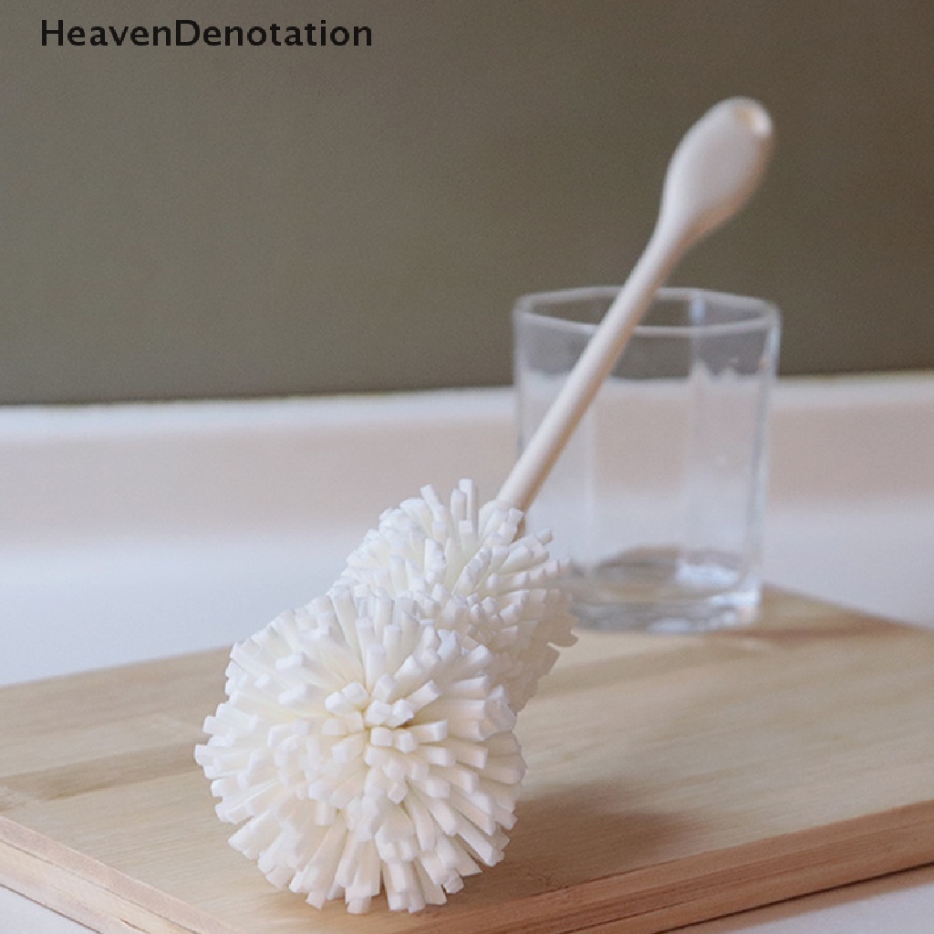 [HeavenDenotation] Spons Lembut Cup Brush Scrub Sponge Gosok Gagang Panjang Sikat Pembersih Cuci Botol Gelas Untuk Wineglass Mug Cleaning Tools HDV